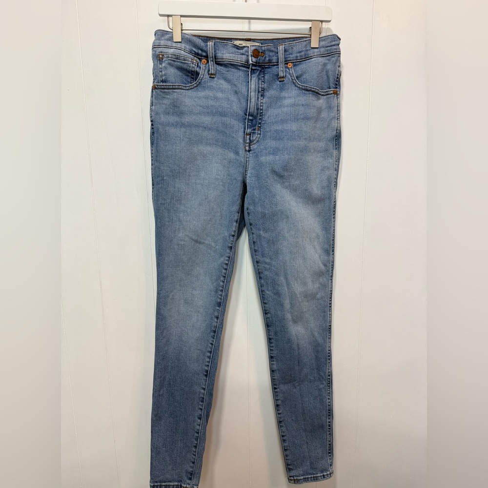 Madewell 10" High Rise Skinny Light Wash Jeans Size 30 Tall